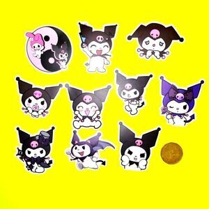 3/$20 Brand New 10x Sanrio Kuromi Waterproof Stickers E